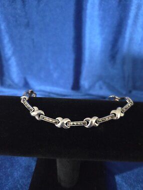 925 Sterling Silver & Marcasite Bracelet